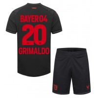 Dětský fotbalový dres Bayer Leverkusen Alejandro Grimaldo #20 2023-24 Domácí Krátký Rukáv (+ trenýrky)